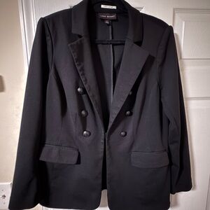 Lane Bryant Black Double-Breasted Blazer
